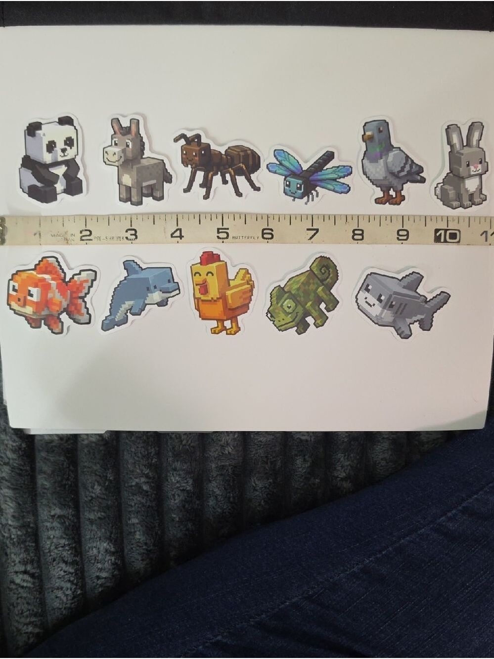 Pixel Animal Sticker Pack - Multicolor Small Pets - Lot Of 11 Stickers